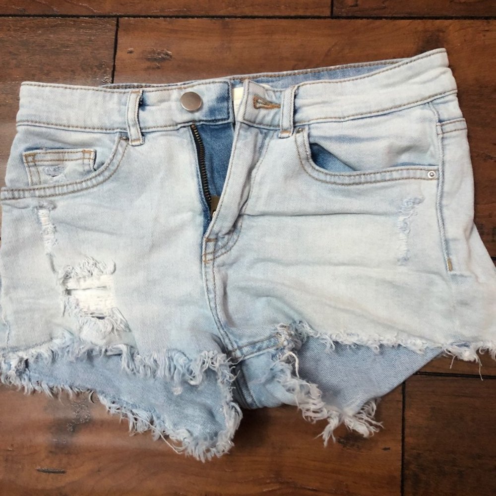 denim shorts